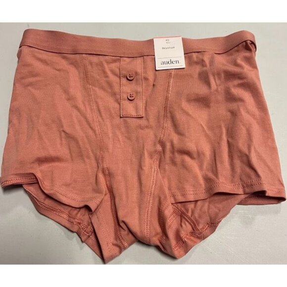 Auden Women's Cotton Blend Boy Shorts with Button Detail Size XS - Picture 1 of 5